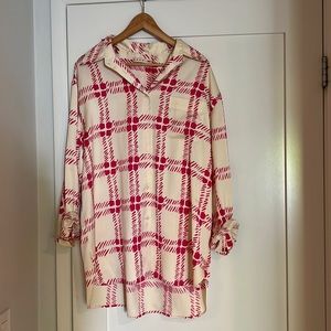 Woman’s oversized blouse